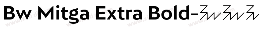 Bw Mitga Extra Bold字体转换